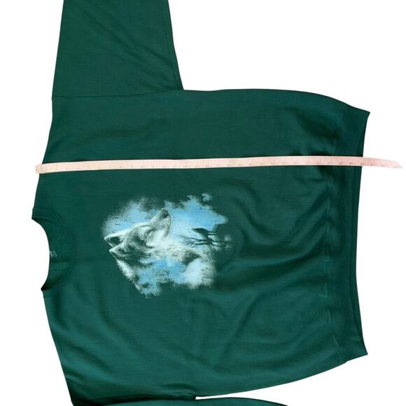 Wolf Pack Forest Green Crewneck Oversized Sweatshirt Unisex 2X Cozy Comfy Casual - Picture 9 of 11